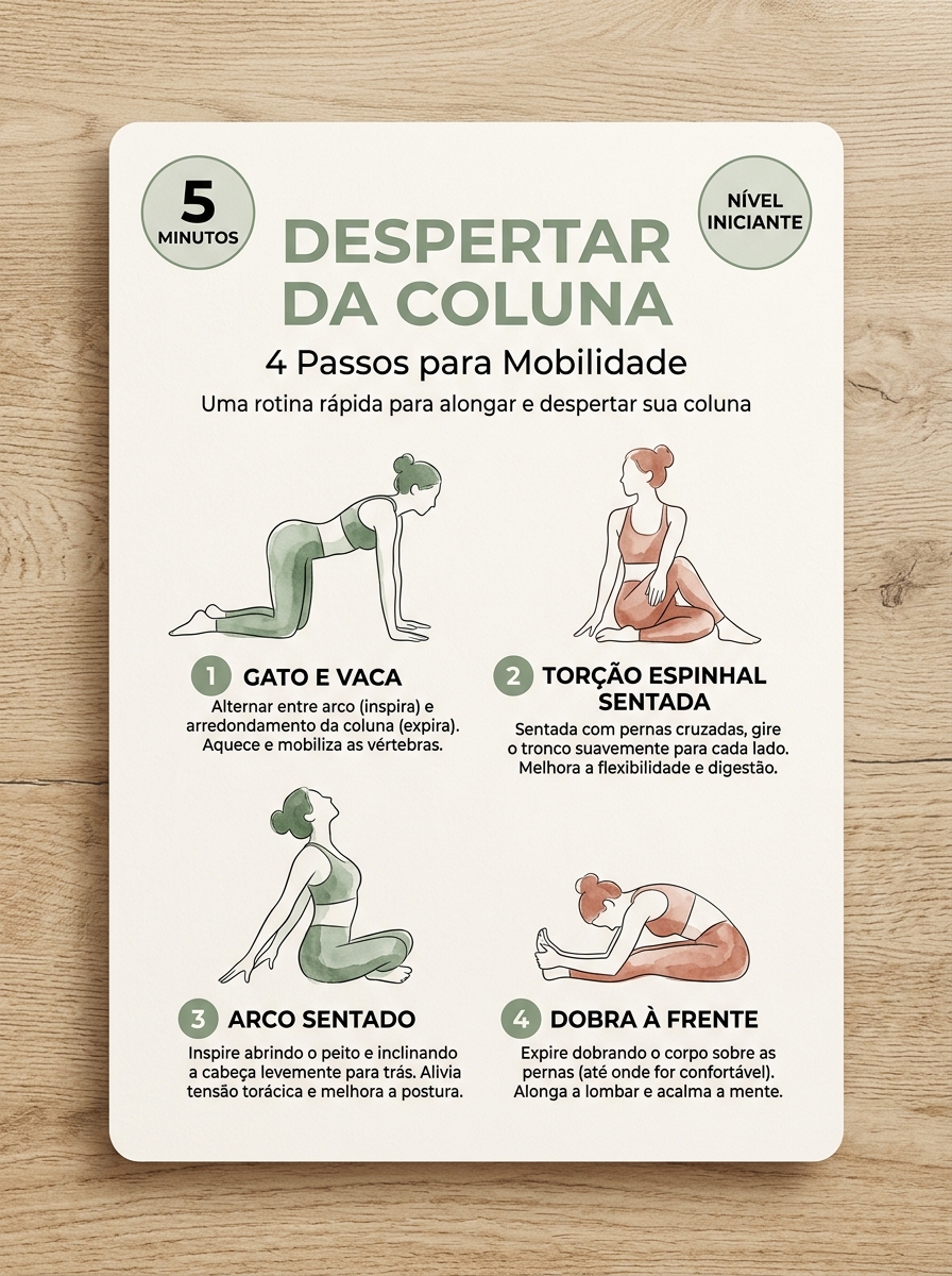 Ficha 02: Despertar da Coluna - prática de 5 minutos para mobilidade