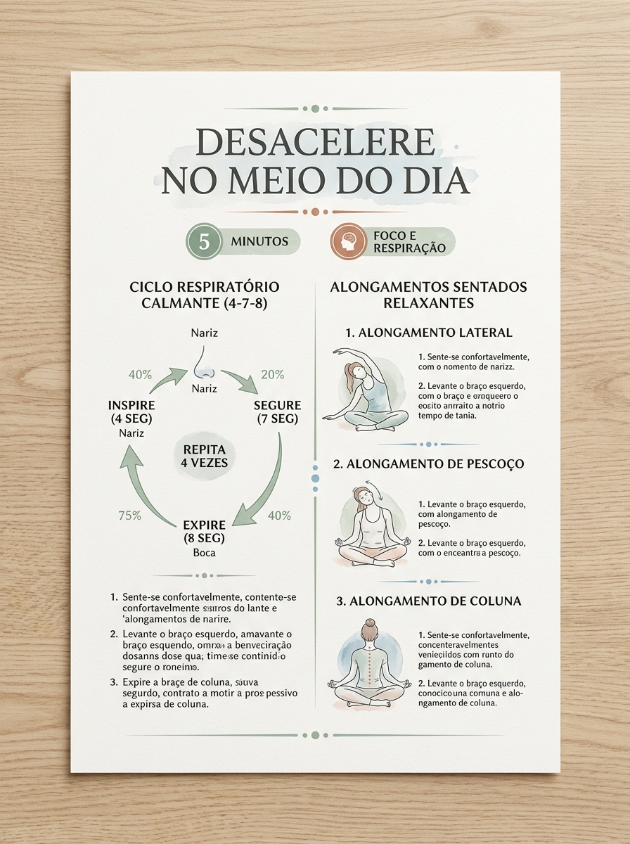 Ficha 08: Desacelere no Meio do Dia - respiração e pausa